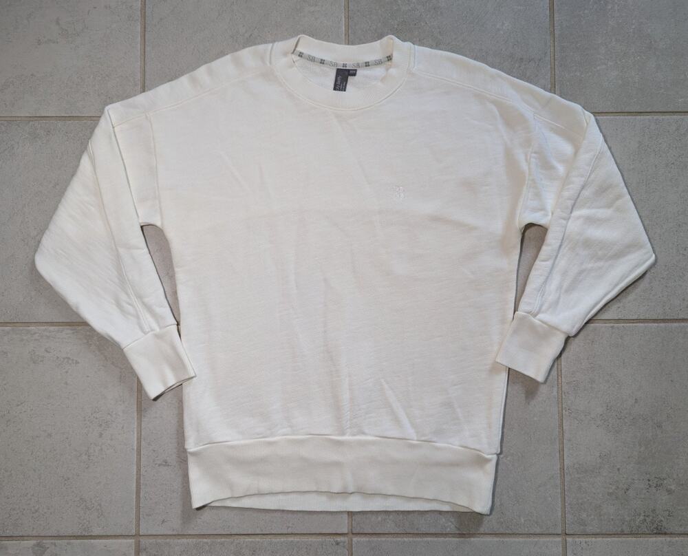 Sweaty Betty Women's XXS Sweatshirt Off White Athleisure Jumper Pullover